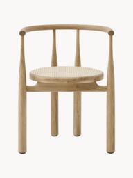 Oak Wood Dining Chair Bukowski with Armrests - thumbnail 4