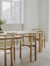 Oak Wood Dining Chair Bukowski with Armrests - thumbnail 9