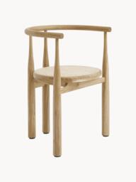 Oak Wood Dining Chair Bukowski with Armrests - thumbnail 1