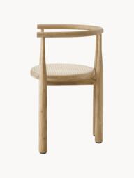 Oak Wood Dining Chair Bukowski with Armrests - thumbnail 5