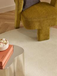 Round Hand-Woven Cotton Rug Lora - thumbnail 3