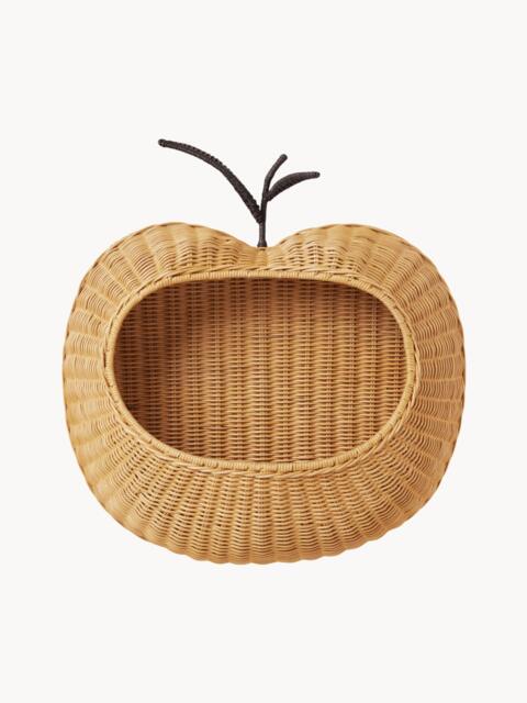Handmade Rattan Wall Shelf Apple - image 1