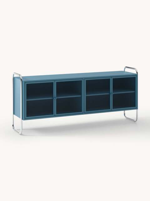Metal Sideboard Robyn with Glass Front - image 1