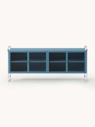 Metal Sideboard Robyn with Glass Front - thumbnail 2