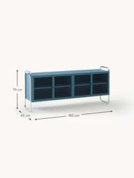 Metal Sideboard Robyn with Glass Front - thumbnail 9
