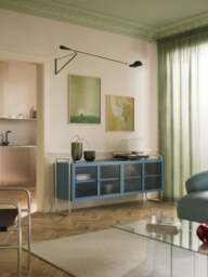 Metal Sideboard Robyn with Glass Front - thumbnail 8