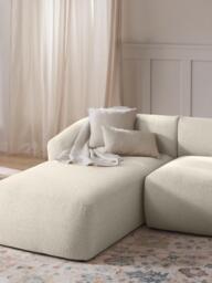 Bouclé Corner Chaise Module Sofia - thumbnail 2