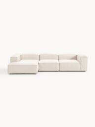 Linen Blend Modular Corner Sofa Lennon (4-seater) - thumbnail 1