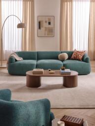 Modular Bouclé Sofa Sofia (3-seater) - thumbnail 2