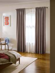 Velvet Dim-Out Multi-Band Curtains Rush, Set of 2, W 135 cm - thumbnail 6