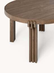 Round Oak Wood Dining Table Nolan, in various sizes - thumbnail 3