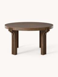 Round Oak Wood Dining Table Nolan, in various sizes - thumbnail 2