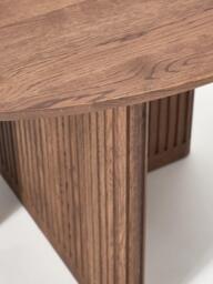 Round Oak Wood Dining Table Jolka, Ø 120 cm - thumbnail 7