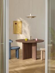 Round Oak Wood Dining Table Jolka, Ø 120 cm - thumbnail 3
