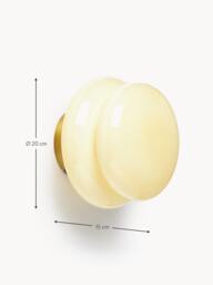 Opal Glass Wall Lamp Baya - thumbnail 6