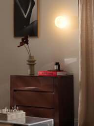 Opal Glass Wall Lamp Baya - thumbnail 7