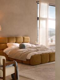 Upholstered Teddy Bouclé Bed Tayla - thumbnail 2