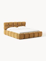 Upholstered Teddy Bouclé Bed Tayla - thumbnail 1