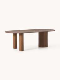 Oval Oak Wood Dining Table Dunia, in various sizes - thumbnail 1