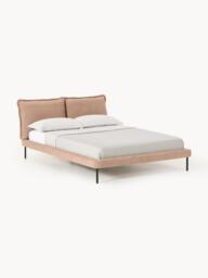 Upholstered Teddy Bouclé Bed Amelia