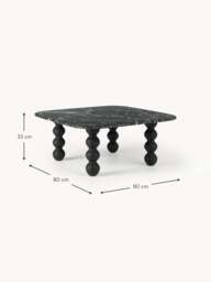 Marble Coffee Table Lyndi with Oak Legs - thumbnail 8