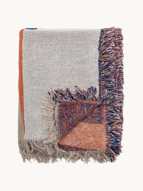 Reversible Throw Clarita with Fringes - image 1