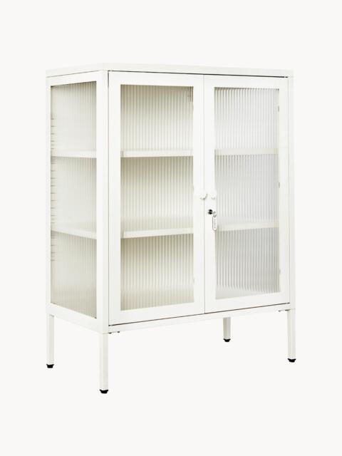 Metal Display Cabinet The Mixer with Ribbed Glass - image 1