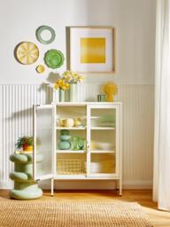 Metal Display Cabinet The Mixer with Ribbed Glass - thumbnail 6