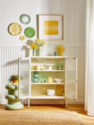 Metal Display Cabinet The Mixer with Ribbed Glass - thumbnail 7