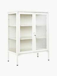 Metal Display Cabinet The Mixer with Ribbed Glass