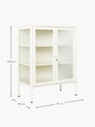 Metal Display Cabinet The Mixer with Ribbed Glass - thumbnail 8