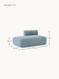 Bouclé Chaise Module Sofia - thumbnail 9