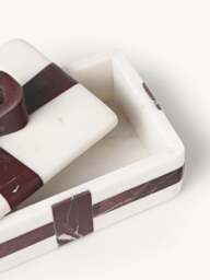 Decorative Rosso Levanto Marble Christmas Box Cutemas, W 19 cm - thumbnail 4
