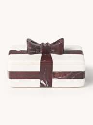 Decorative Rosso Levanto Marble Christmas Box Cutemas, W 19 cm - thumbnail 2