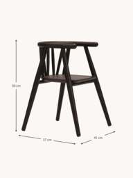 Kids Handmade Oak Wood Chair Storm - thumbnail 7
