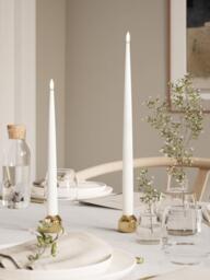 Handmade LED Dinner Candles Real Flame, H 28 cm, Set of 2 - thumbnail 3