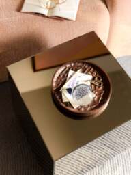 Decorative Acacia Wood Tray Camila, Ø 25 cm - thumbnail 4