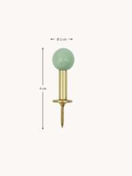 Handmade Metal Wall Hooks Ball, Set of 2 - thumbnail 6