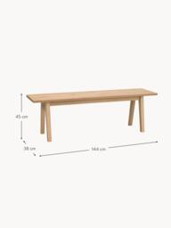 Oak Wood Bench Melfort - thumbnail 6