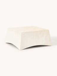 In- & Outdoor Coffee Table Mohi with Travertine Effect, W 80 cm