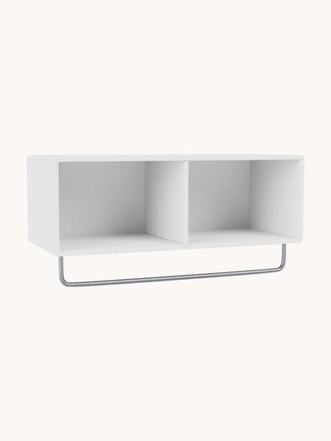 Wooden Wall Shelf Coat with Clothes Rack - image 1
