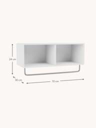 Wooden Wall Shelf Coat with Clothes Rack - thumbnail 2
