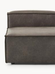 Leather Chaise Module Lennon - thumbnail 6
