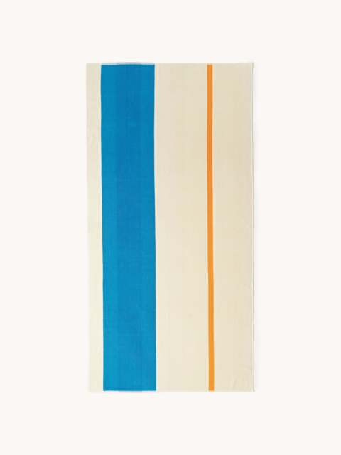 Reversible Cotton Beach Towel Combed - image 1