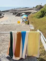 Reversible Cotton Beach Towel Combed - thumbnail 6