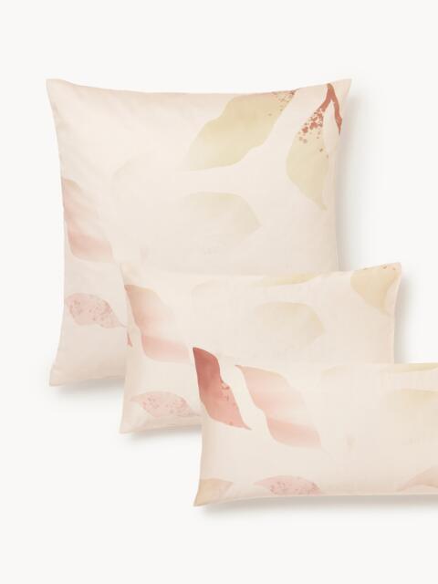 Cotton Sateen Pillowcase Marino with Floral Print