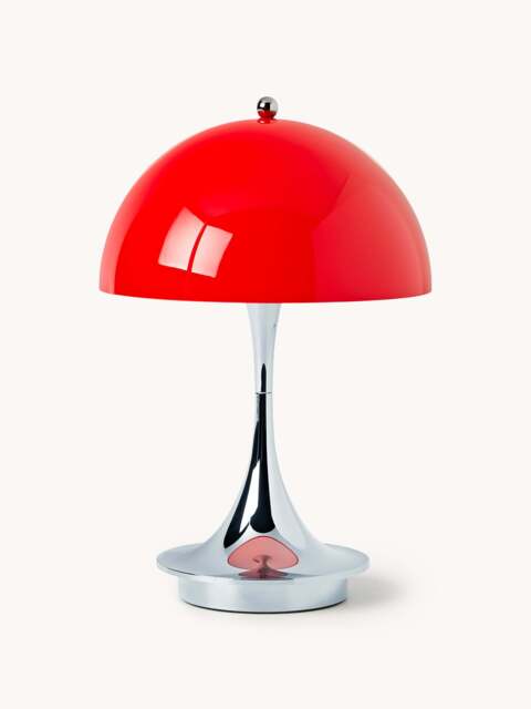 Small Portable LED Table Lamp Panthella 160, Design Verner Panton - image 1