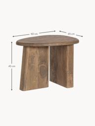 Oval Mango Wood Coffee Table Zacatecas - thumbnail 6