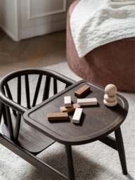 Kids Handmade Oak Wood Chair Smilla - thumbnail 3