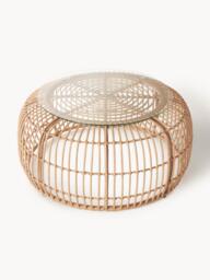 Round Coffee Table Costa with Glass Top - thumbnail 3